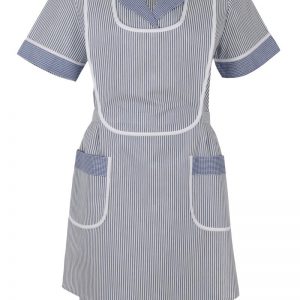 Bata delantal vivos marino listas.1719