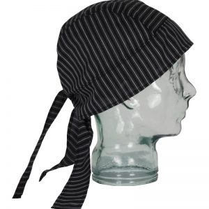 Bandana negra listas.1733L