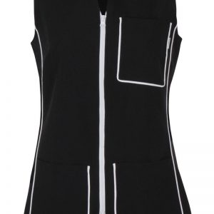 Chaqueta señora sin mangas lisos. 3156
