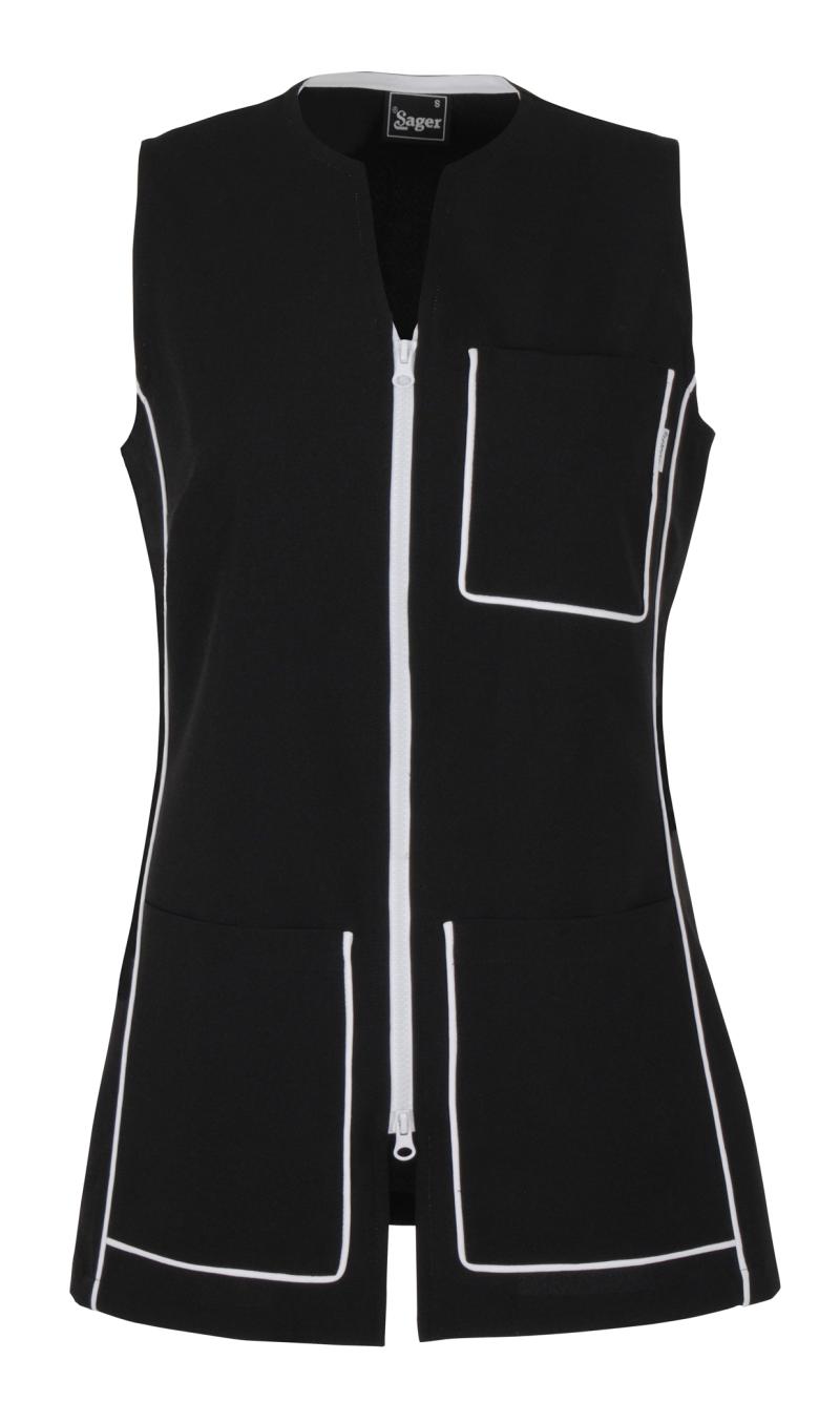 Chaqueta señora sin mangas lisos. 3156