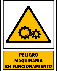 Peligro maquina en funcionamiento. AD60A3