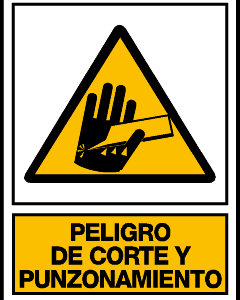 Peligro de corte y punzamiento. AD64A3