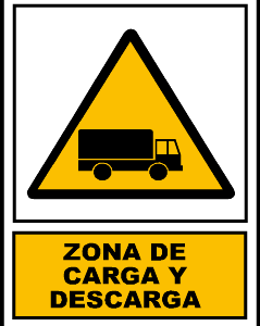 Peligro zona de carga y descarga.AD68A3