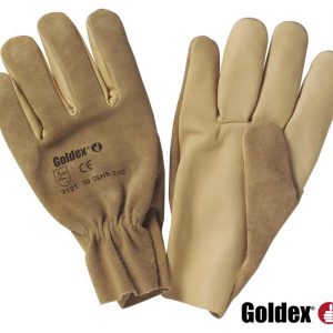 Guante hidrofugo flor bovino dorso serraje.50GSHB