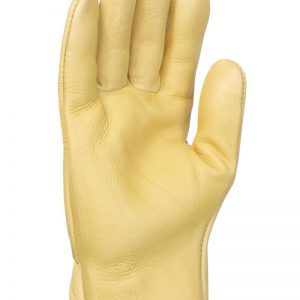 Guante hidrofugo flor bovino dorso serraje.50GSHB