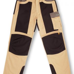 Pantalón algodón canvas 260 grs beige/negro.588-PMN