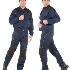 Chaleco tergal 245 g.marino/negro.288-VAN