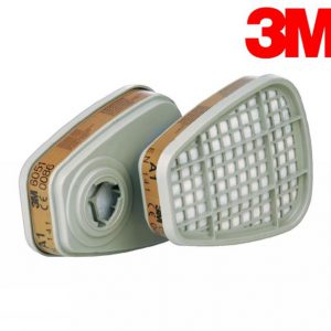Filtro 3M A1 vapores orgánicos caja 8 und. 6051