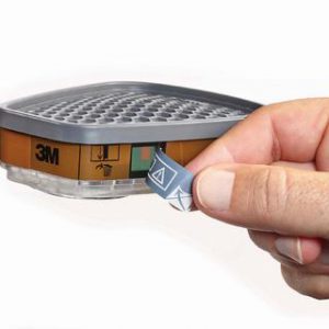 Filtro 3M A2 con indicador de vida util. Caja de 8 u. 6055i