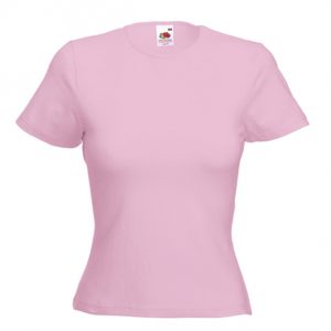 Camiseta mujer con elastán cuello redondo.613780