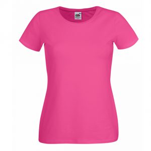 Camiseta mujer con elastán cuello redondo.613780