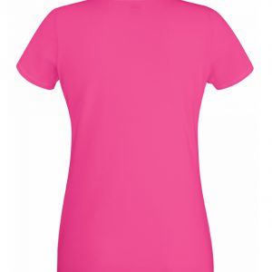 Camiseta mujer con elastán cuello redondo.613780