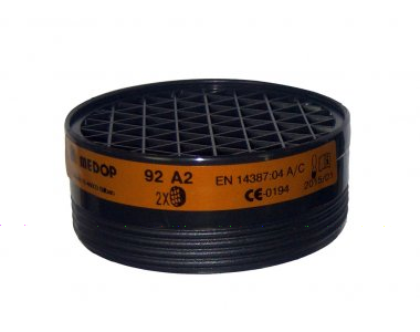 Filtro A2 contra gases y vapores orgánicos.901472