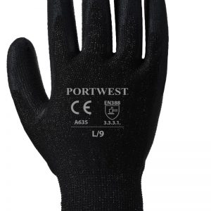 Guante ECO fibra vidrio y PU altas prestaciones.A635