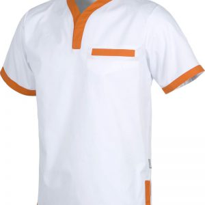 Casaca  manga corta combinada.B9600