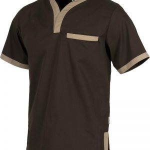 Casaca  manga corta combinada.B9600