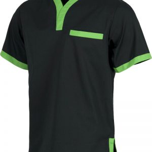 Casaca  manga corta combinada.B9600