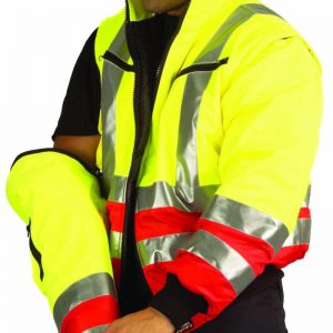 Cazadora alta visibilidad mangas desmontables.C3740