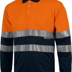 Polo alta visibilidad manga larga bicolor.C3870