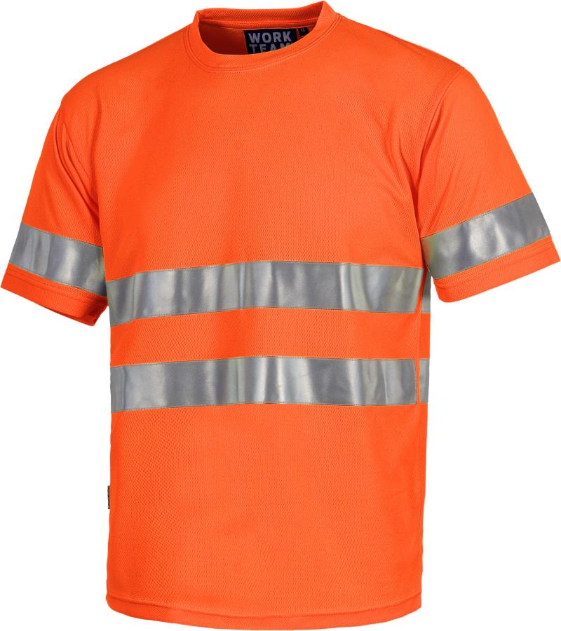 Camiseta alta visibilidad Workteam® manga corta.C3945