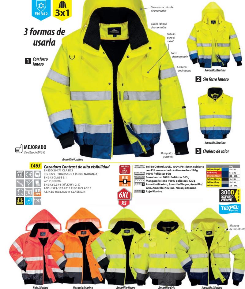 Cazadora 3X1 Classic Pro Hi-Vis Portwest®.C465