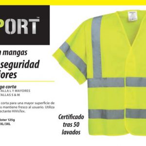 Chaleco alta visibilidad Portwest® manga corta.C471