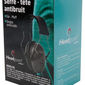 Protector auditívo ligero y plegable con arco metálico.HG813G