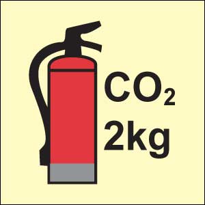 Señal extintor CO2 2 kg. OMI-IFS132C2