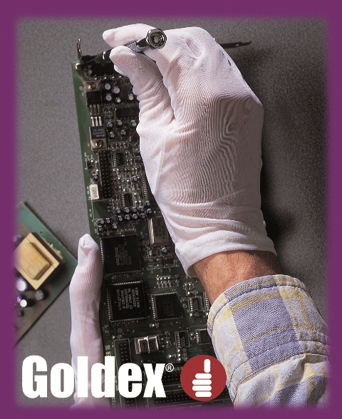 Guante (Pack 10 uds) nylon blanqueado montaje de vestir dobladillo.NY100