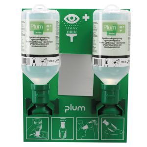 Estación lavaojos de pared dual (2 botellas).R137