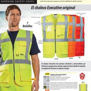 Chaleco alta visibilidad Portwest® Executive Berlin.S476
