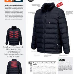 Chaqueta outdoor Portwest® Ultrasonic Heated Tunnel.S547