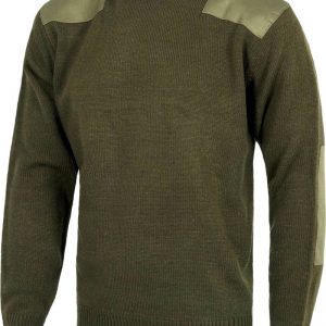 Jersey cuello redondo punto grueso refuerzos.S5500