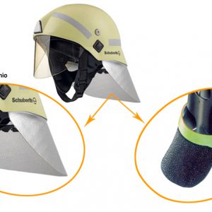 Protector nuca en aluminio para casco X220.X220A