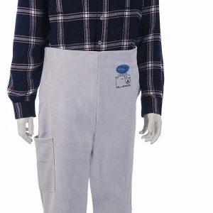 Pantalón soldador vacuno cierre con velcro. VCUPAN.