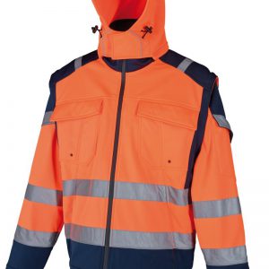 Chaqueta Softshell AV capucha mangas desmontables.VILMO