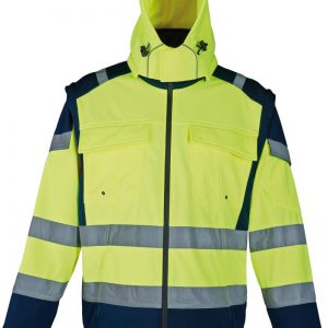 Chaqueta Softshell AV capucha mangas desmontables.VILMO