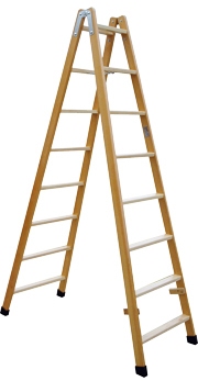 Escalera de madera manual tijera.D4P